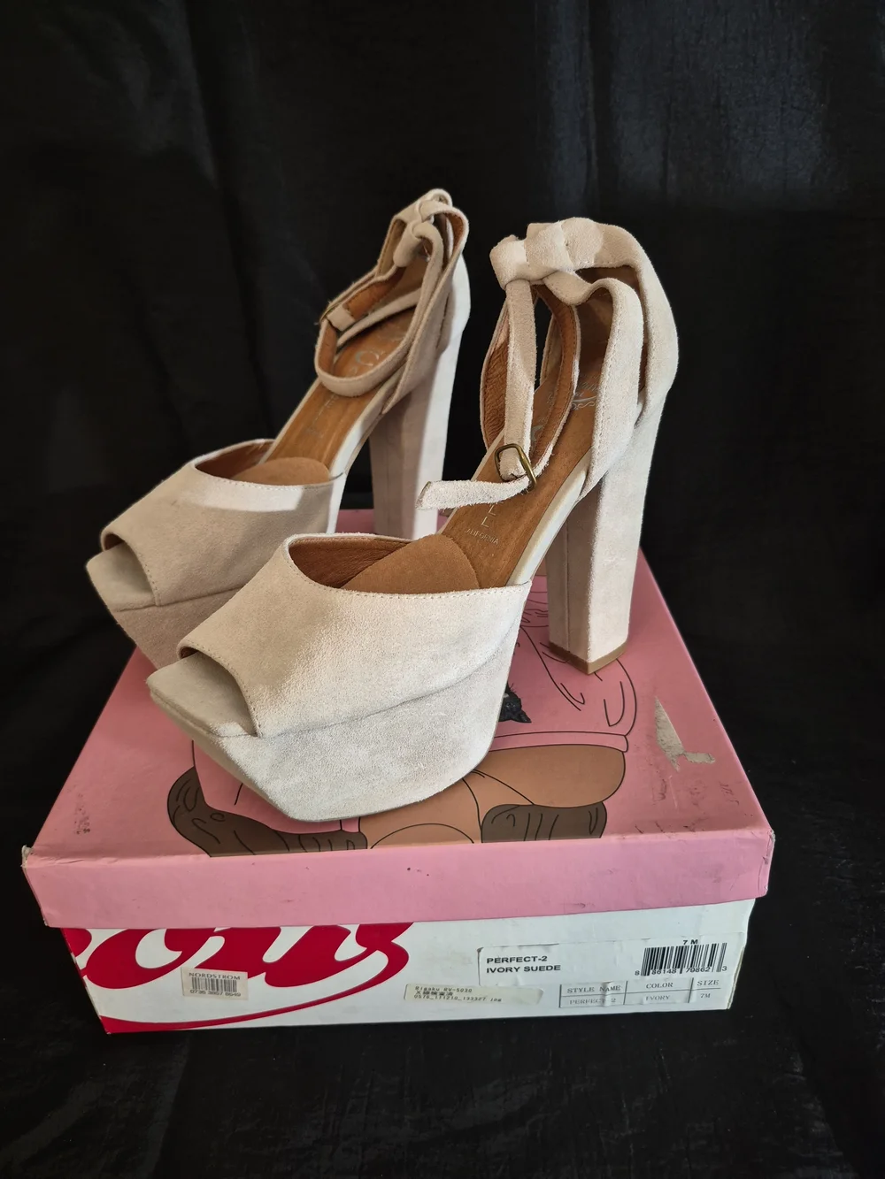Jeffrey Campbell Havana Perfect 2- High Platforms In Ivory Suede